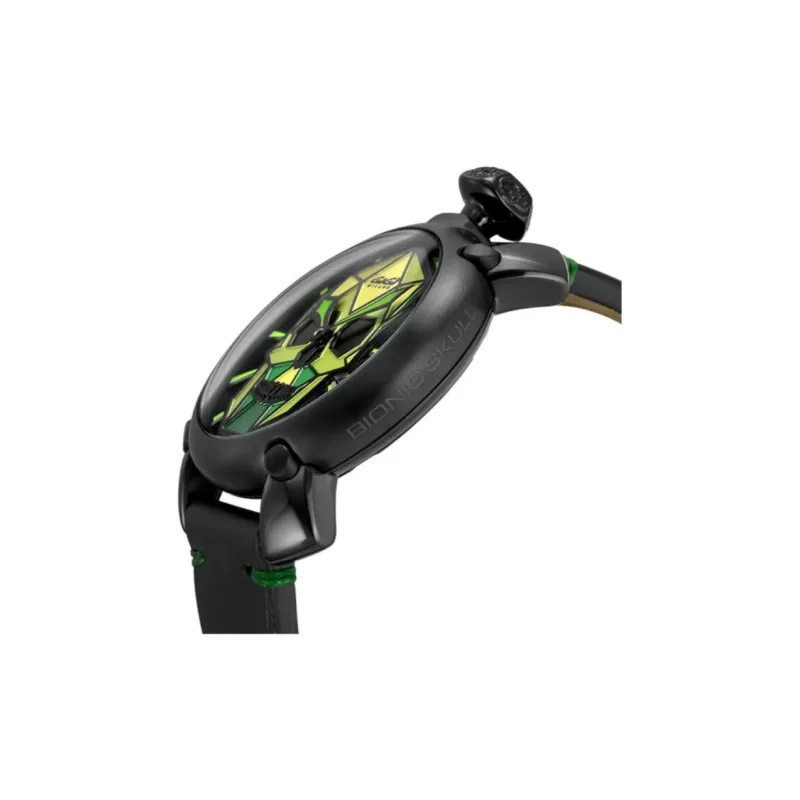 GAGA Pvd Collection Wrist Watch Manual Mechanical Movement Leather Watch Bands 48mm Multicolor Watch Dial Men's Watches-3