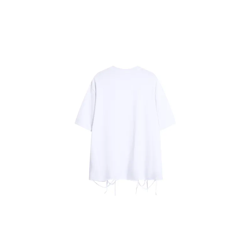 PAINT STAIN Minimalist Style Versatile T Shirt Men's-21
