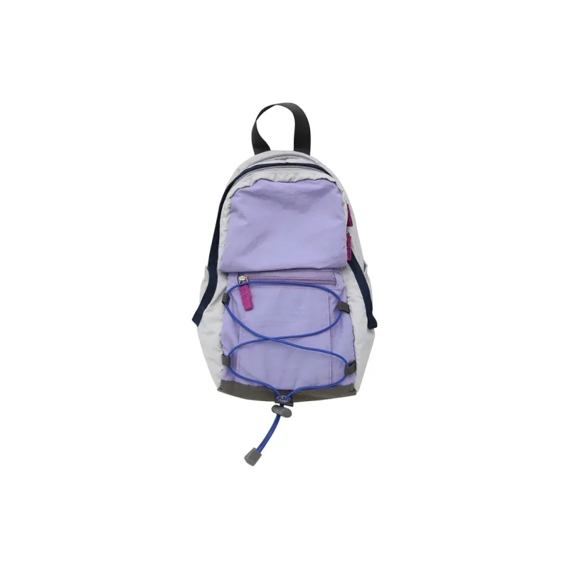 Parker Bear Nylon Polyester High School And University Student All Purpose Backpack Unisex White/Green/Purple-5
