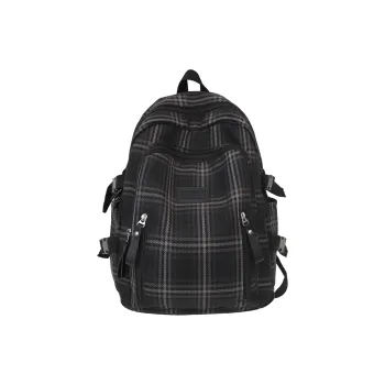 BRABOSTON Nylon Backpack Unisex White/Black/Pink/Khaki