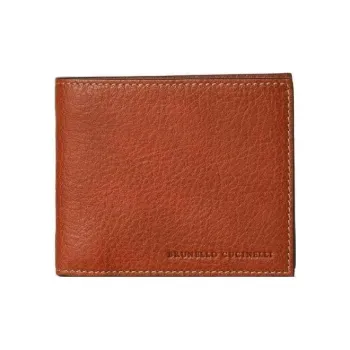 Brunello Cucinelli Logo Embossed Bi Fold Wallet