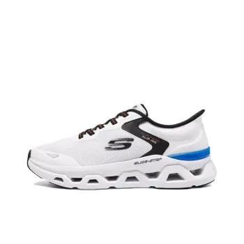 Skechers Sport Cushioned Slip-Resistant Low-Top Casual Running Shoes Men's White
