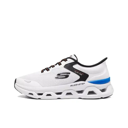 Skechers Sport Cushioned Slip-Resistant Low-Top Casual Running Shoes Men's White