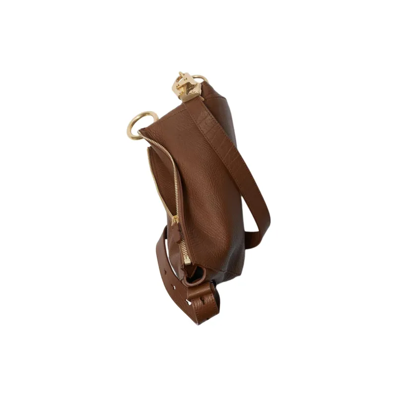 Burberry Knight Grain Calfskin Shoulder Bag, Crossbody Bag Trumpets Women's Hazelnut Brown-4