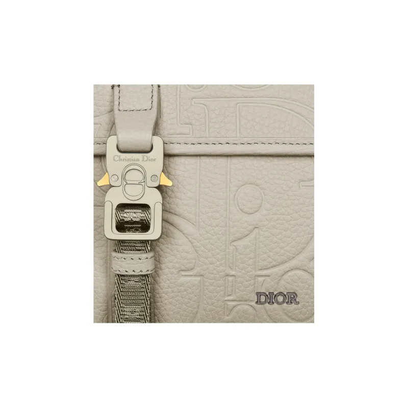DIOR Hit The Road Grained Calfskin Messenger Bag, Shoulder Bag, Crossbody Bag Men's Beige-5