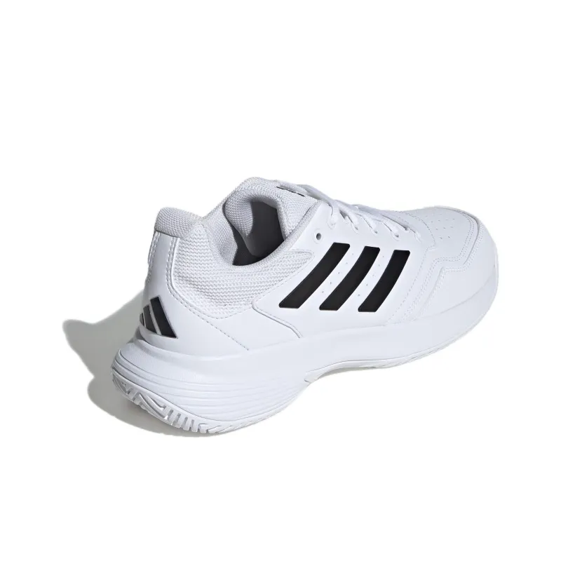Adidas GAMECOURT 2 Cushioning Anti Slip And Wear Resistant Low Top Tennis Shoes Unisex White Black-3