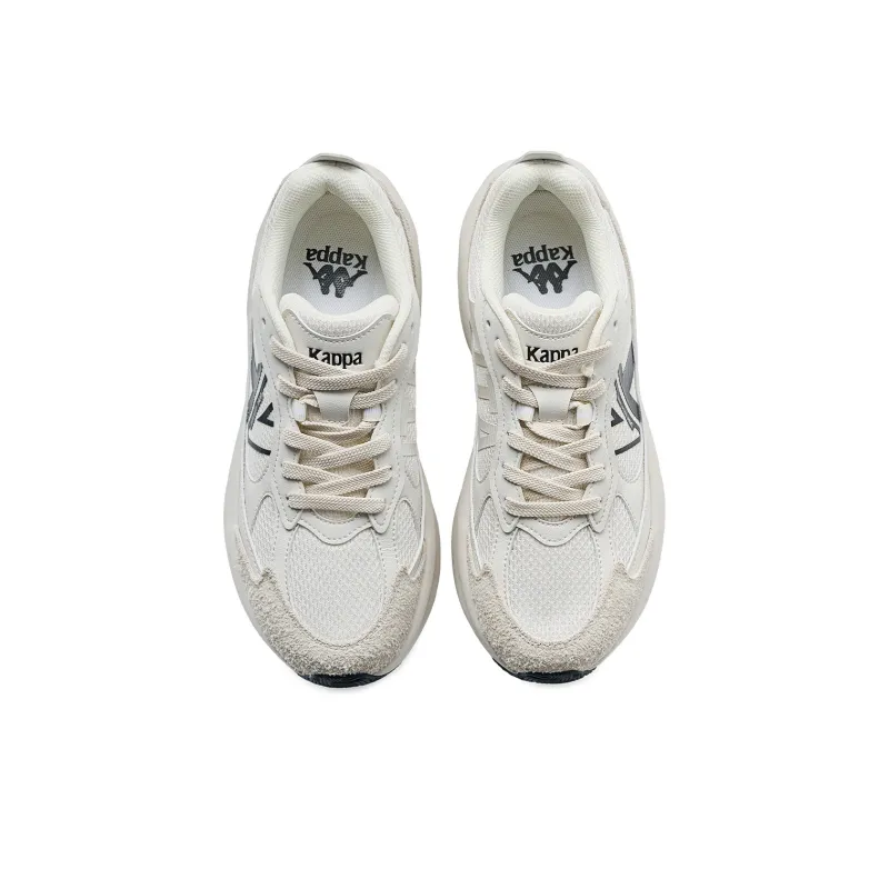 Kappa Anti-Slip Wear-Resistant Low-Top Chunky Sneakers Unisex Moon Gray-3