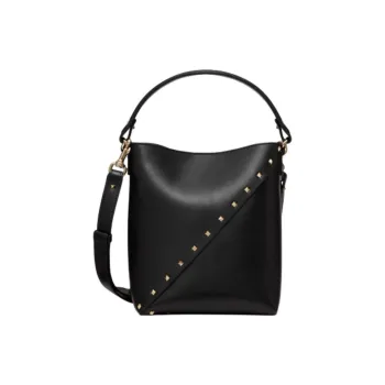 Valentino Cow Leather Bucket Bag Women's Black
