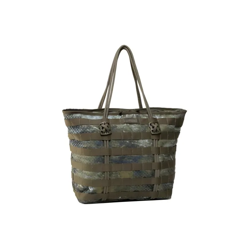 Nike Polyester Tote Bag Shopping Bag Regular Unisex Brown Green-3