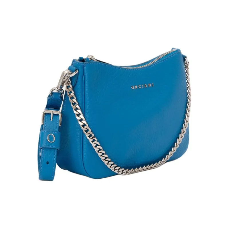 ORCIANI Leather Handbag Shoulder Bag Crossbody Bag Mini Women's Electric Blue-1