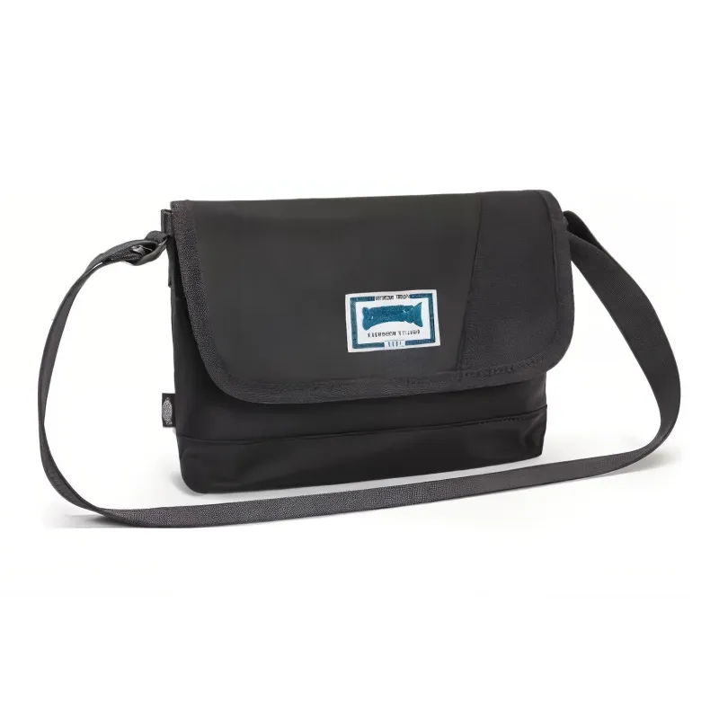 Dickies Polyester Messenger Bag, Shoulder Bag, Crossbody Bag Regular Unisex Black-1