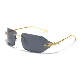 Gold Frame with Gray Lens