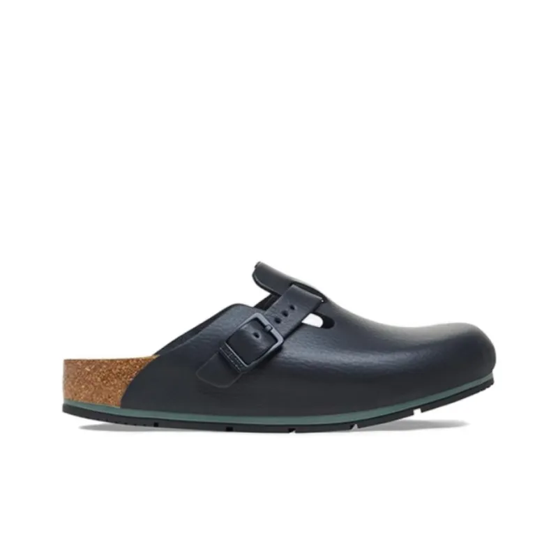 Birkenstock Boston Pro Natural Leather Sandals 'black'-1