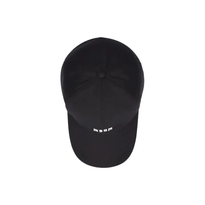 MSGM Polyester Baseball Caps Men's Black-1
