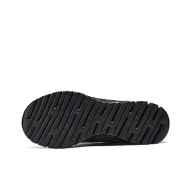 Skechers Cushioning Anti Slip And Wear Resistant Coverage Lightweight Low Top Running Shoes Women's Black-4