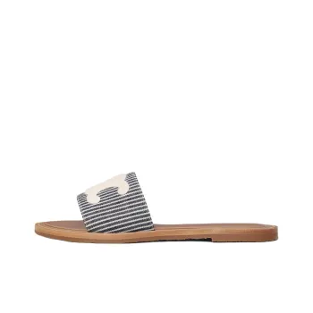 CELINE Slide Slippers Women's Marine Blue
