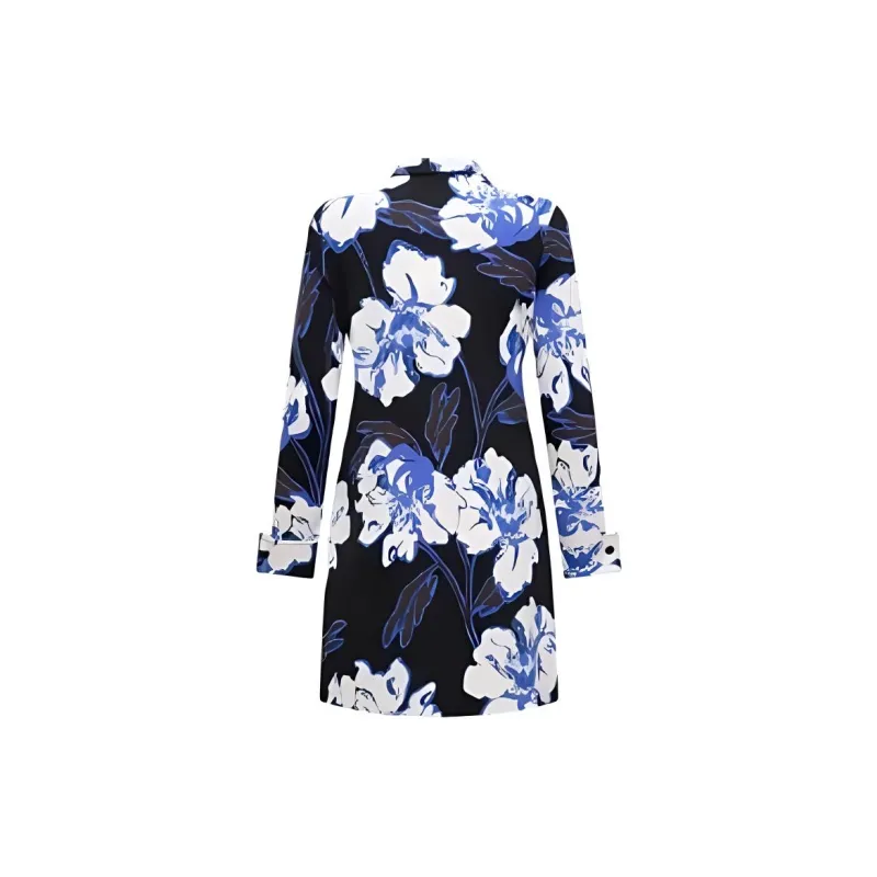 DVF Diane Von Furstenberg Long-Sleeved Dresses Women's Blue-1