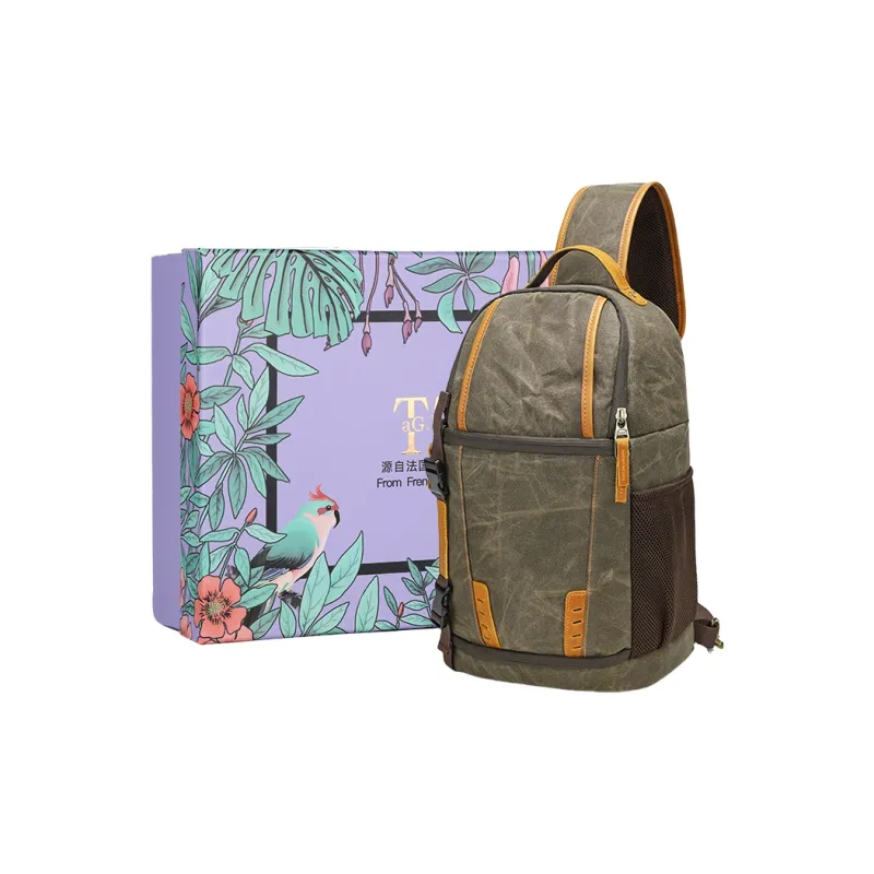 TTaG．baG Batik Canvas Crossbody Bag Unisex-6