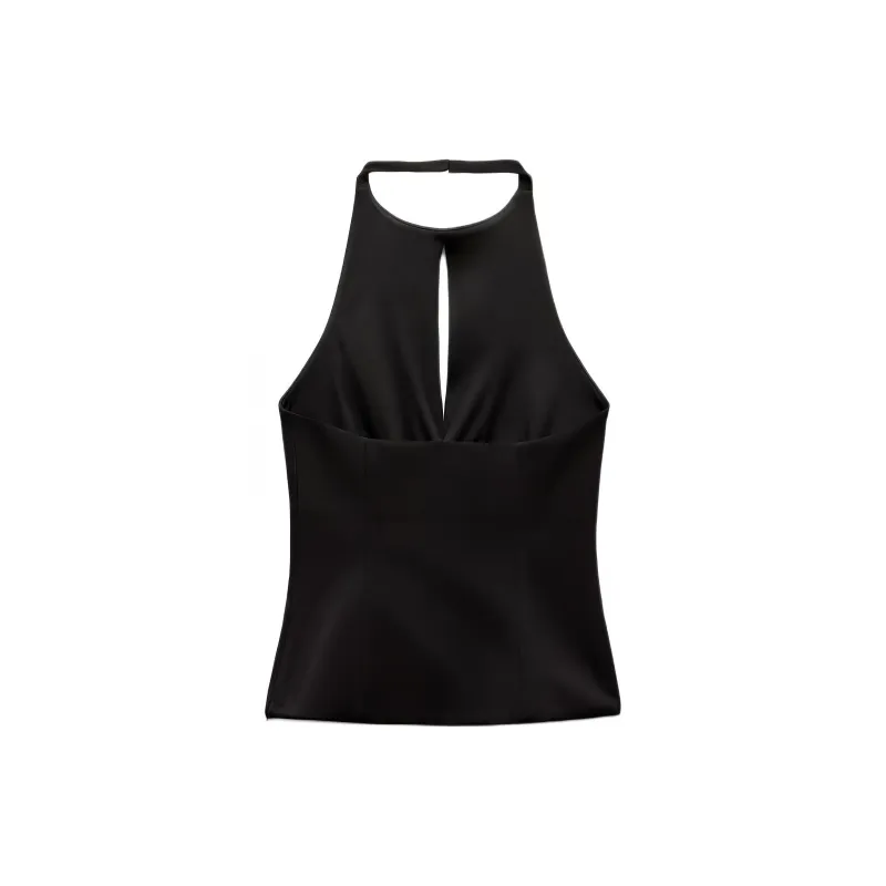 ZARA Tank Tops Women's Black-1