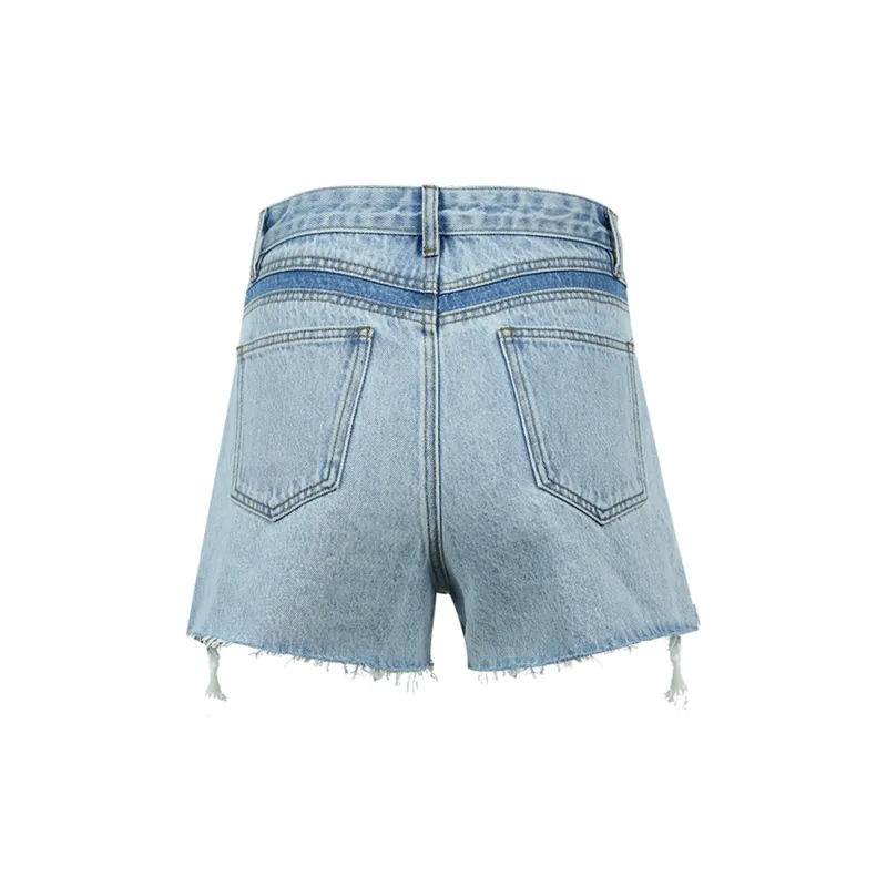 Valeria Obbaco Denim Shorts Women's Blue-1