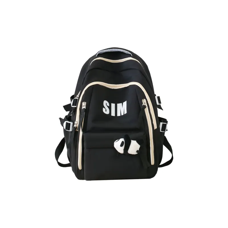 North Pack Nylon Backpack Unisex Black/Red/Green/Blue/Brown-8