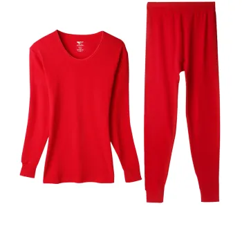 SEPTWOLVES Thermal Set Women's Gift Box Set+Shopping Bag Red