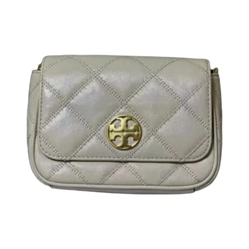 TORY BURCH Sheepskin Shoulder Bag, Crossbody Bag Small Size Women's White