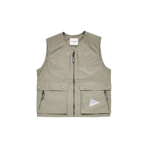 And Wander Vests Men Beige