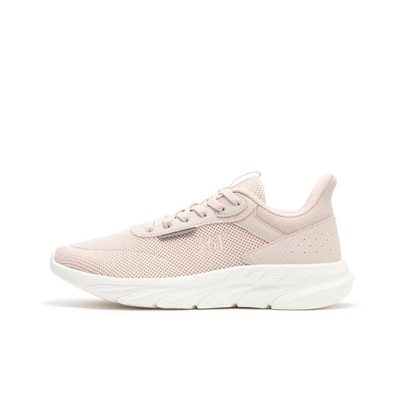 361° Cushioning Breathable Lightweight Low Top Casual Running Shoes Women's Pink White-0