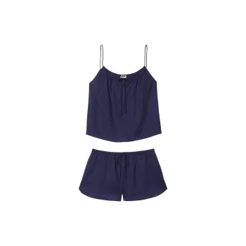 Victoria's Secret Pajama Set Women's Midnight Marine Blue