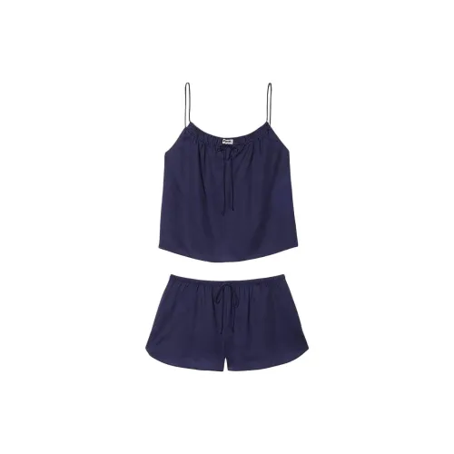 Victoria's Secret Pajama Set Women's Midnight Marine Blue