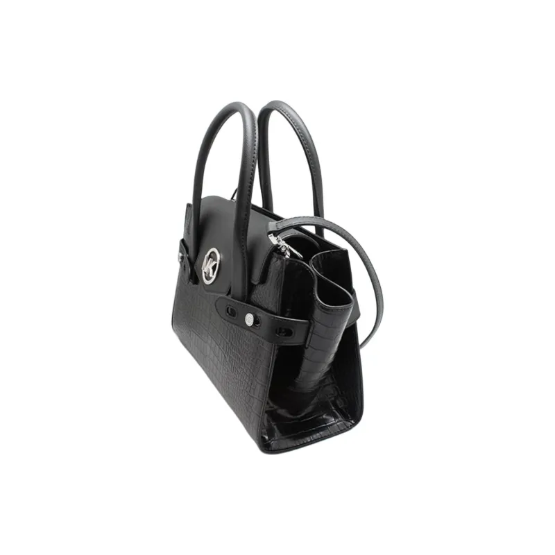 MICHAEL KORS Carmen Polyurethane Shoulder Bag, Crossbody Bag, Handbag Medium Size Women's Black-2