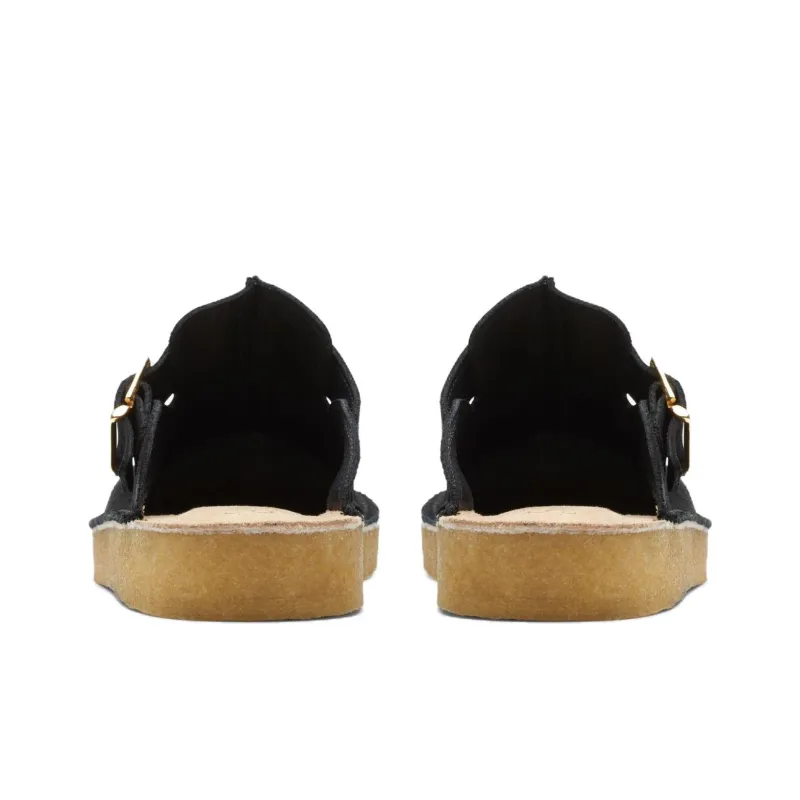 Clarks Closed Toe Slippers Men's Black-4
