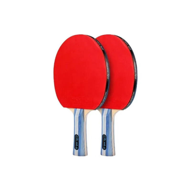 DOUBLEFISH Ping Pong Paddles Unisex Pure Wood Black Red-4