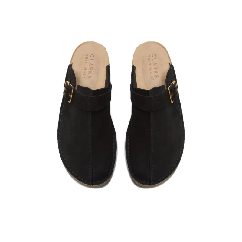 Clarks Closed Toe Slippers Men's Black-3