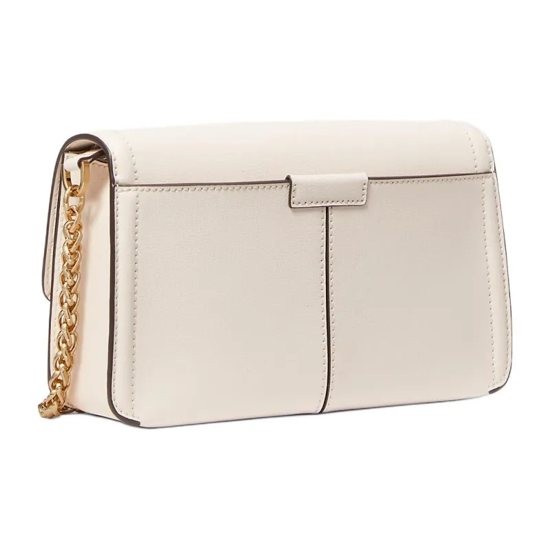 MICHAEL KORS Sonia Cow Leather Shoulder Bag, Crossbody Bag Medium Size Women's White-2