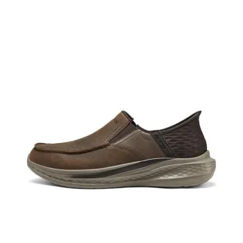 Skechers SKECHERS MENS USA Anti Slip And Wear Resistant Breathable Low Top Casual Shoes Men's Dark Brown