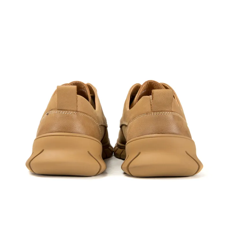 AOKANG Fashionable Versatile Walking Shoes Wear Resistant Slip on Unlined Shoes Casual Leather Shoes Men's Brown-7