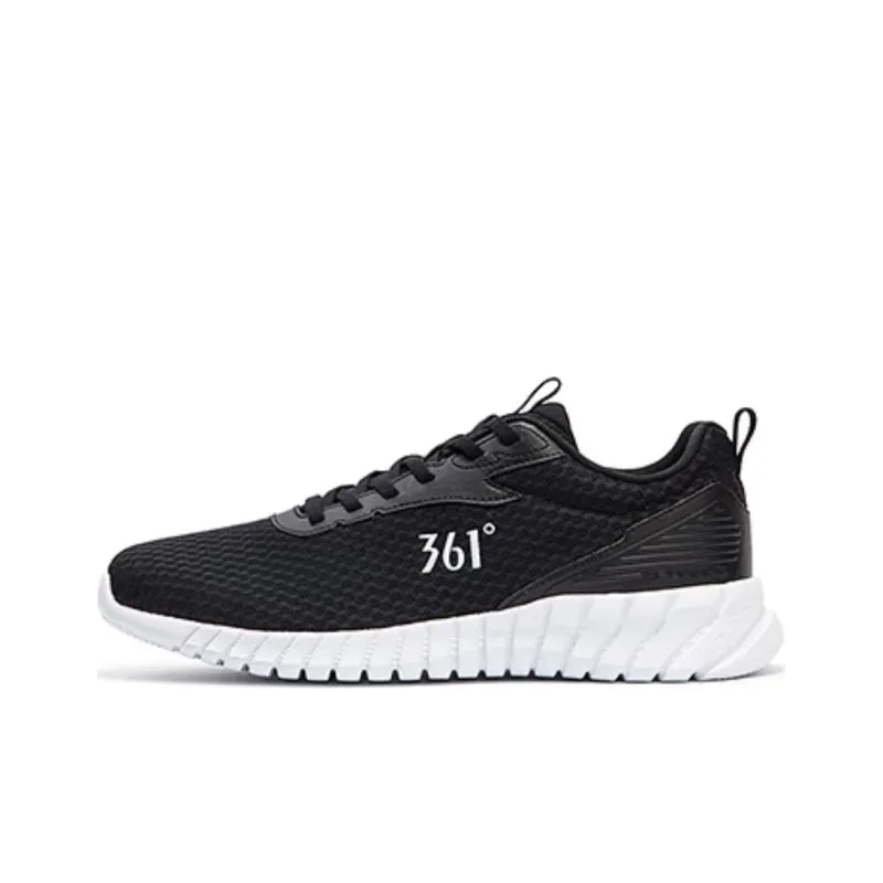 361° Anti Slip Wear Resistant Low Top Casual Running Shoes Men's Obsidian Black-0