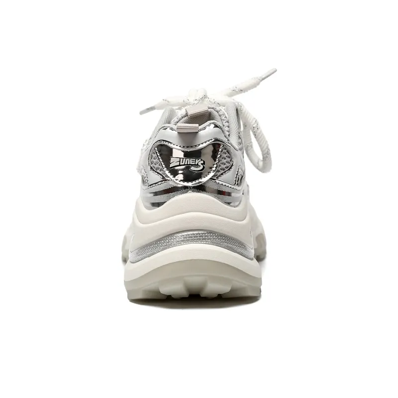Zun'er Cushioning Anti Slip And Wear Resistant Low Top Chunky Sneakers Women's-4