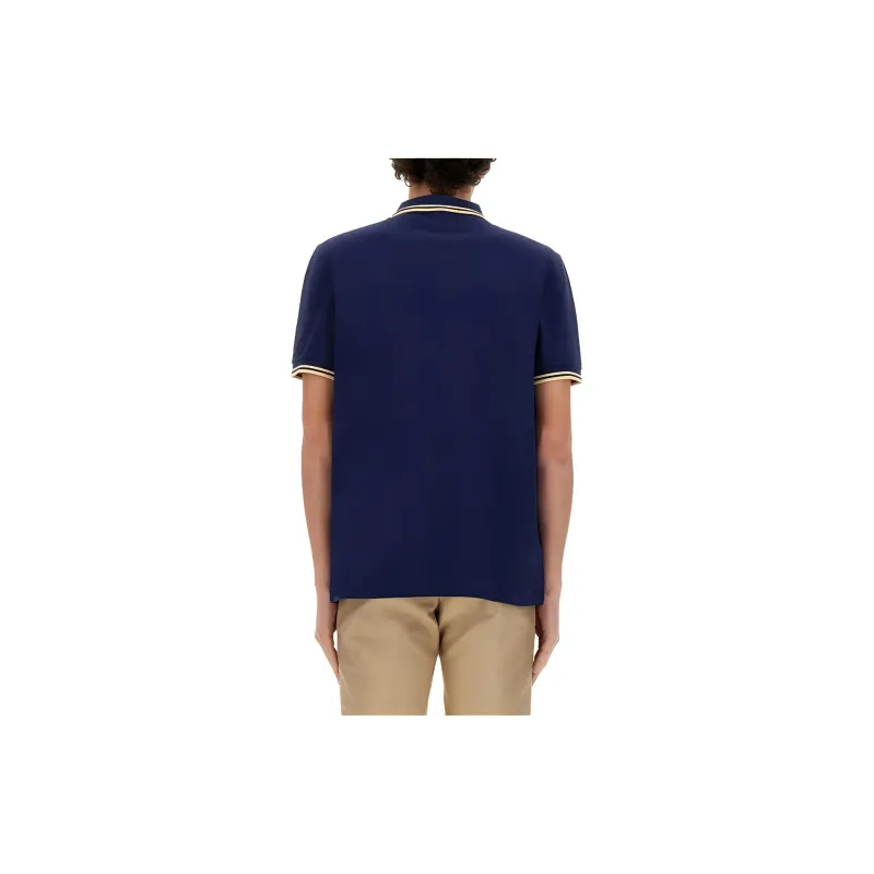 FRED PERRY Polo Shirt Men's Blue-3