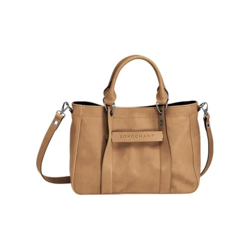 LONGCHAMP Cow Leather Tote Bag Shopping Bag Handbags Women's Tobacco