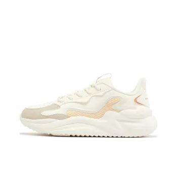 361° Cushioned Slip-Resistant Low-Top Casual Shoes Women's White Beige
