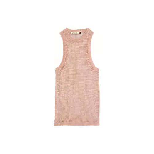 ZARA Tank Tops Women's Pink