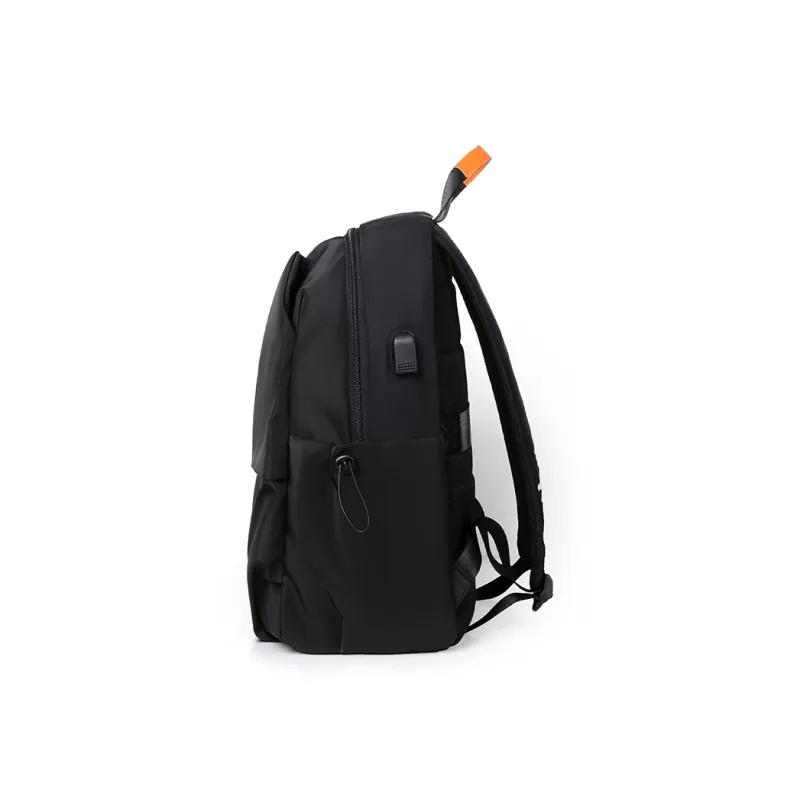 Venerable Brahma Durable Fabric Backpack Regular Men's Black/Gray-2