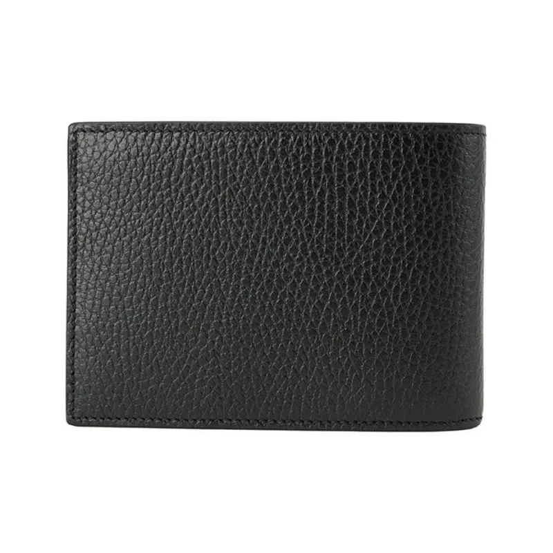 GUCCI Leather Wallet Men's Black & Yellow-1