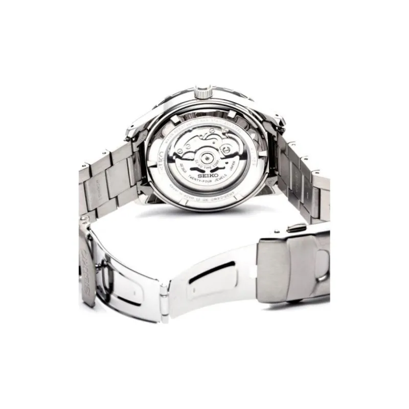 SEIKO Seiko5 Automatic/Manual Mechanical Movement Stainless Steel Strap Watch 46mm Men's Watches Blue Dial-2
