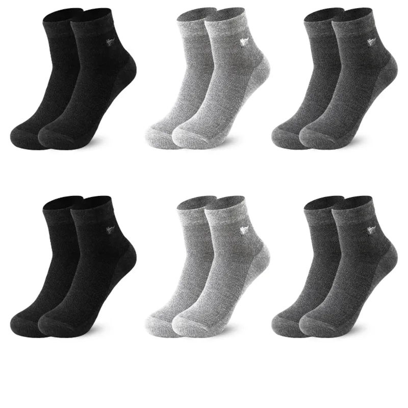SEPTWOLVES Mid Calf Socks Men's 6 Pairs Gift Box Sets+Shopping Bag-15