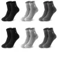 6 Pack Box Included (2 Pack Black+2 Pack Dark Gray+2 Pack Light Gray) 100% cotton Business/3A Antibacterial/Mesh Breathable