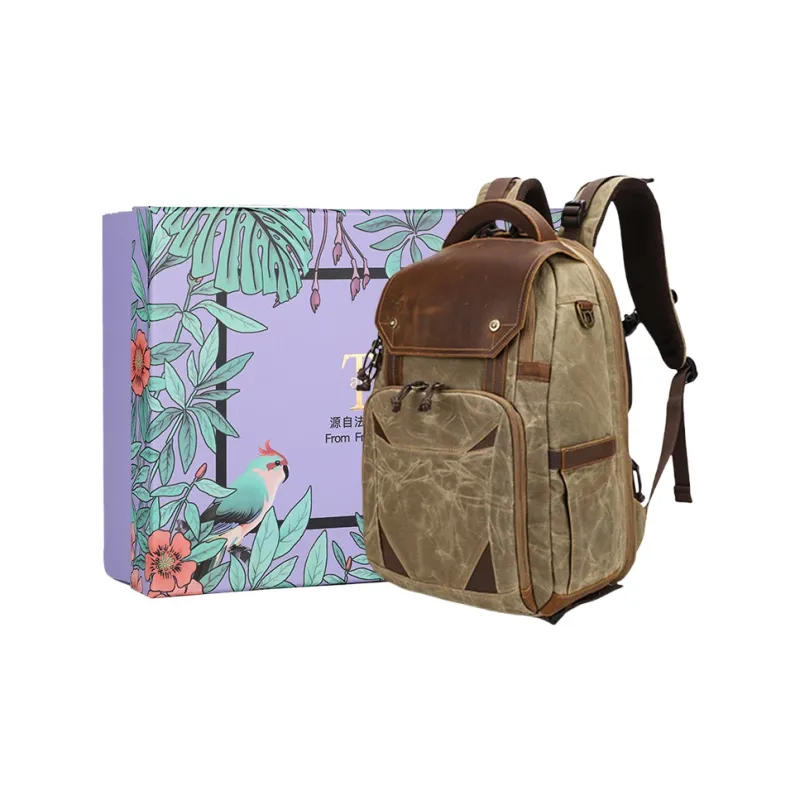 TTaG．baG Batik Canvas Backpack Unisex-7